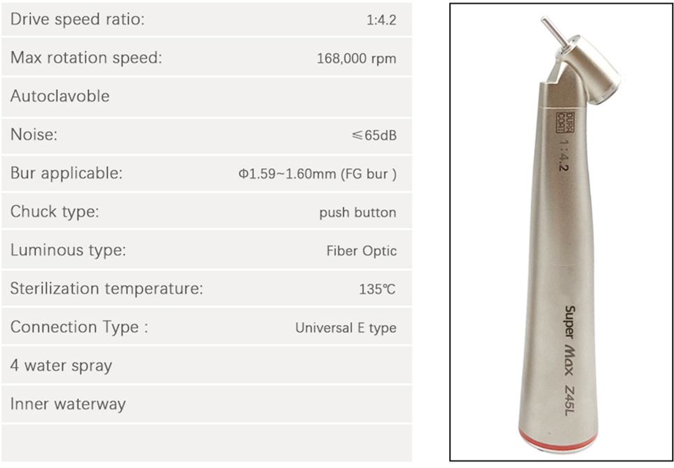 contra-angle handpiece